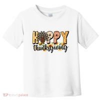 Happy Thanksgiving Turkey Cute Holiday Toddler T-Shirt thumb 0