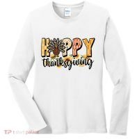 Happy Thanksgiving Turkey Cute Holiday Women's Long Sleeve Shirt thumb 0