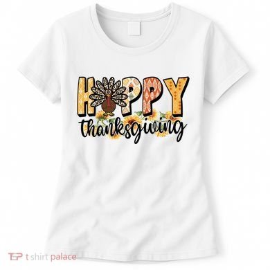 Happy Thanksgiving Turkey Cute Holiday Women's T-Shirt