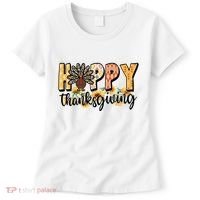 Happy Thanksgiving Turkey Cute Holiday Women's T-Shirt thumb 0