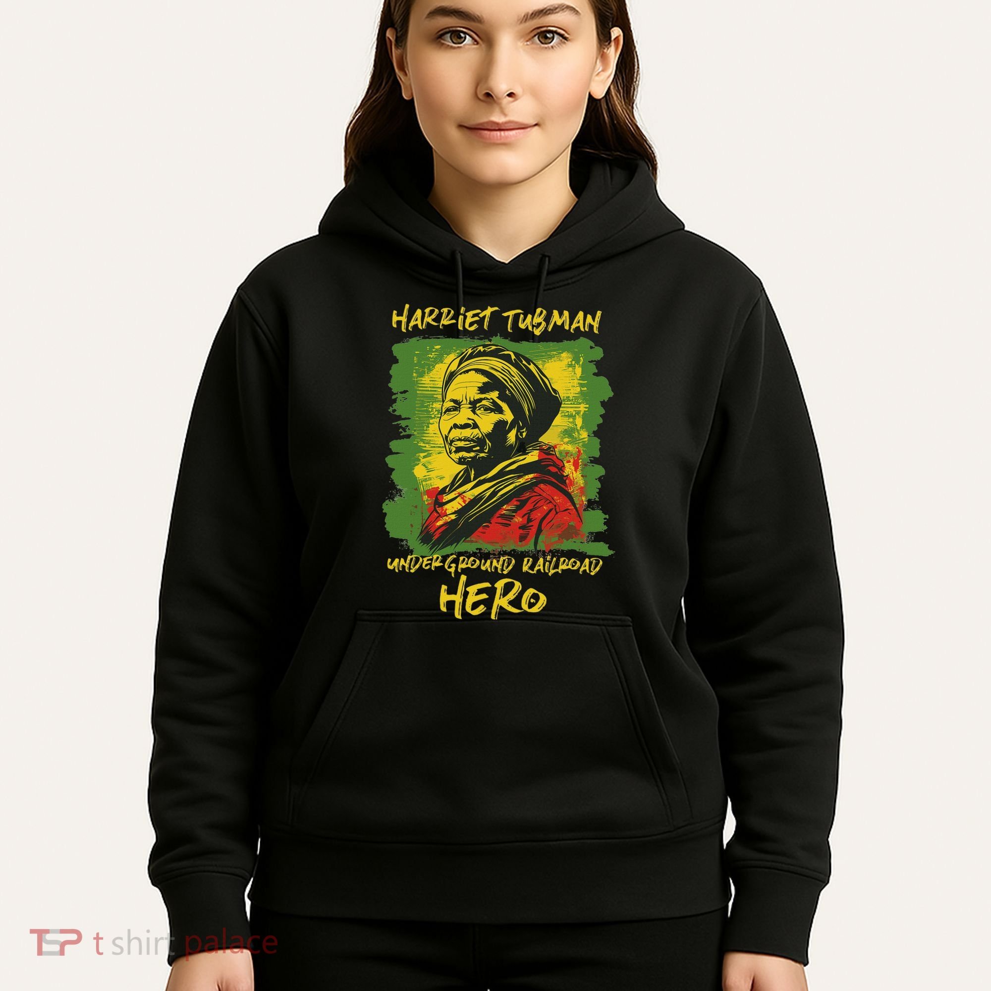 Harriet Tubman Underground Railroad Hero Black History Hoodie