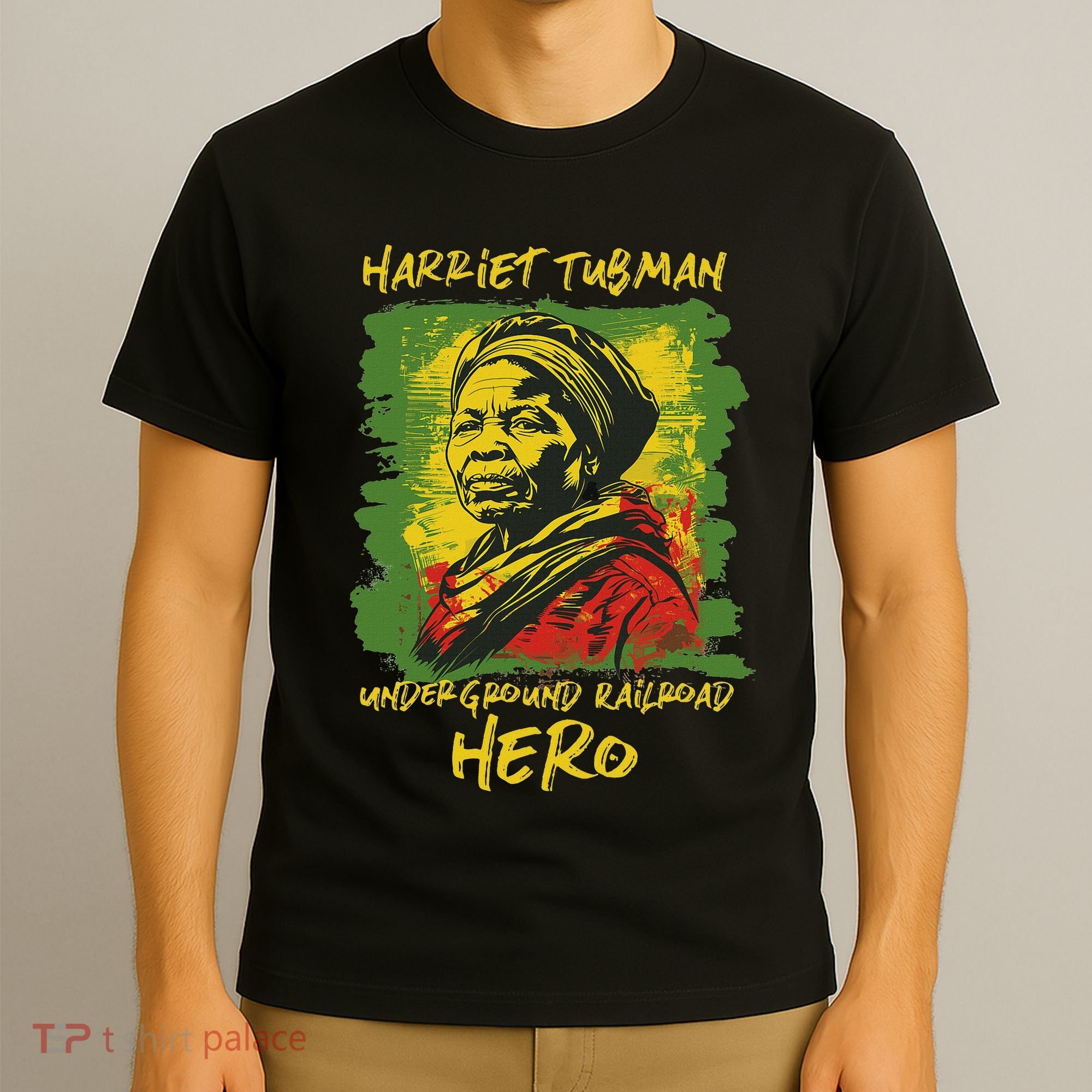 Harriet Tubman Underground Railroad Hero Black History T-Shirt