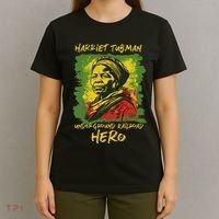 Harriet Tubman Underground Railroad Hero Black History T-Shirt thumb 4