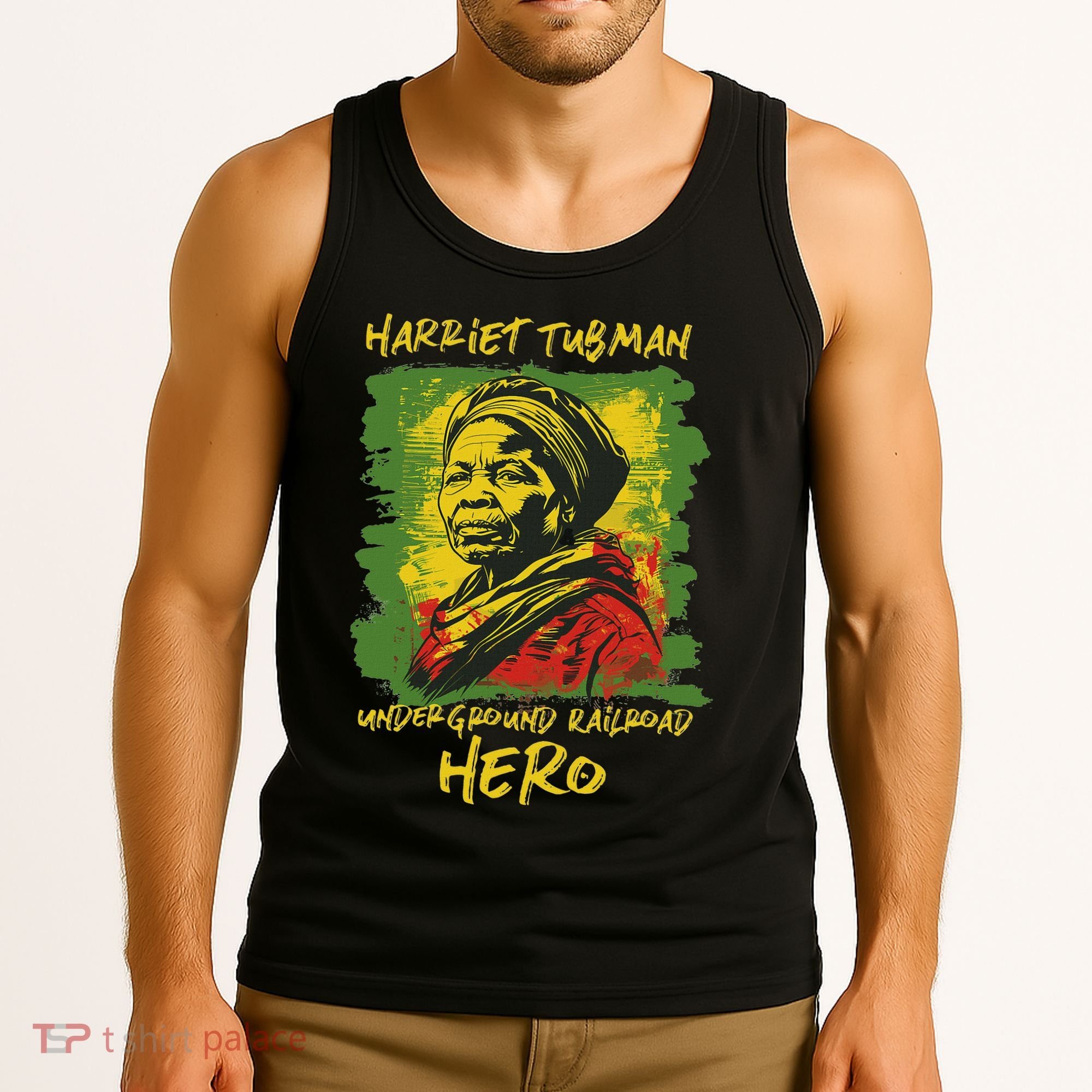 Harriet Tubman Underground Railroad Hero Black History Tank Top