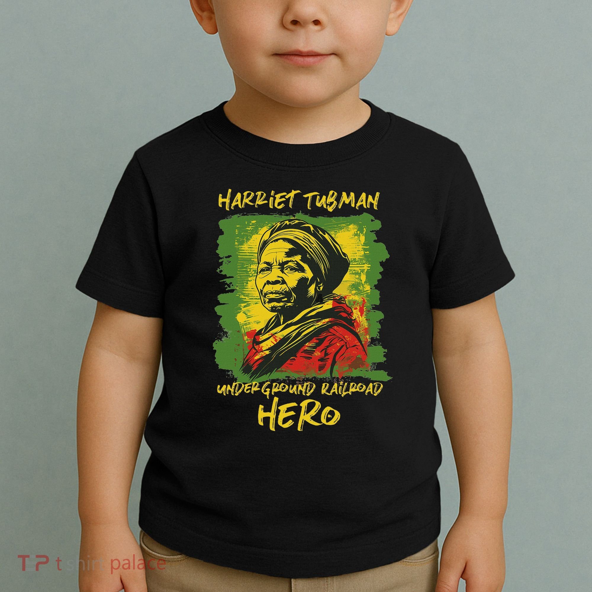 Harriet Tubman Underground Railroad Hero Black History Toddler T-Shirt