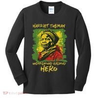 Harriet Tubman Underground Railroad Hero Black History Kids Long Sleeve Shirt thumb 0