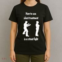How To Use Silent Treatment In Street Fight T-Shirt thumb 4