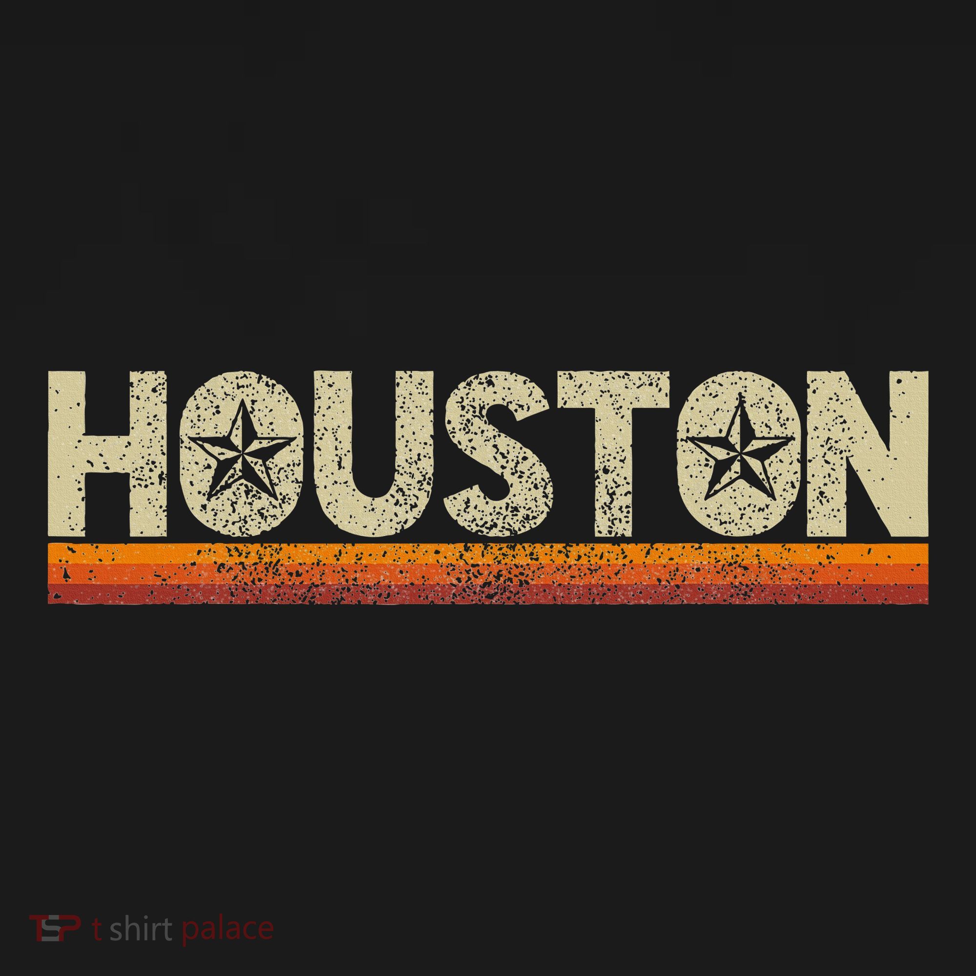 Houston Texas Vintage Retro Stars Souvenir T-Shirt