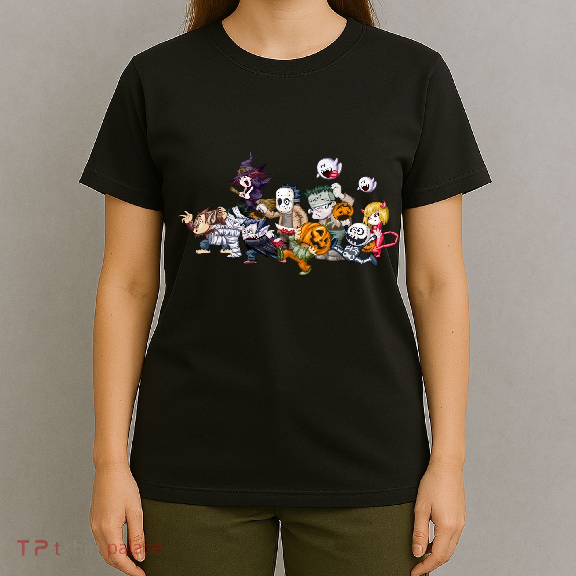 Halloween Team Villains Monster Crew T-Shirt
