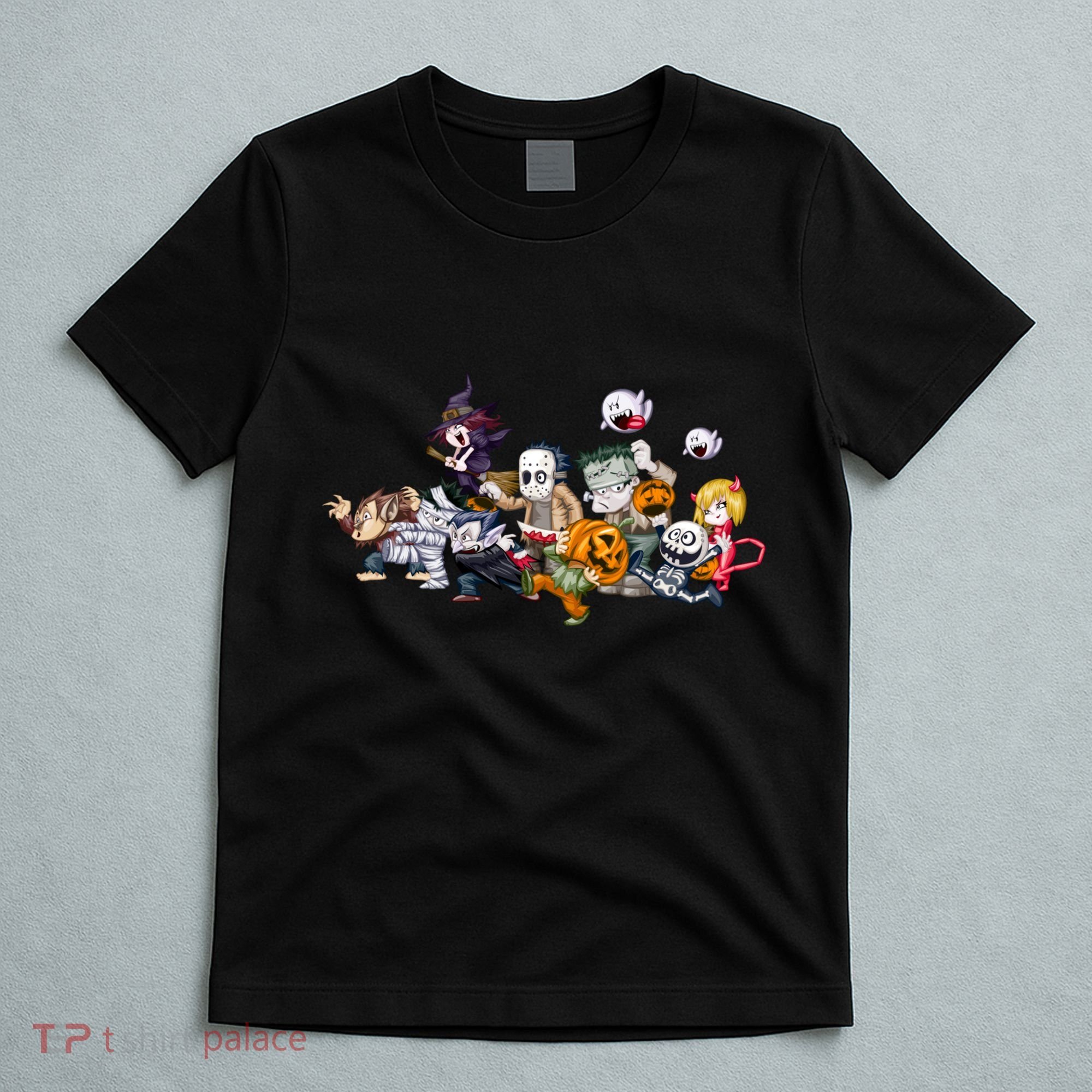 Halloween Team Villains Monster Crew T-Shirt