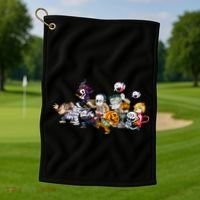 Halloween Team Villains Monster Crew Golf Towel thumb 1