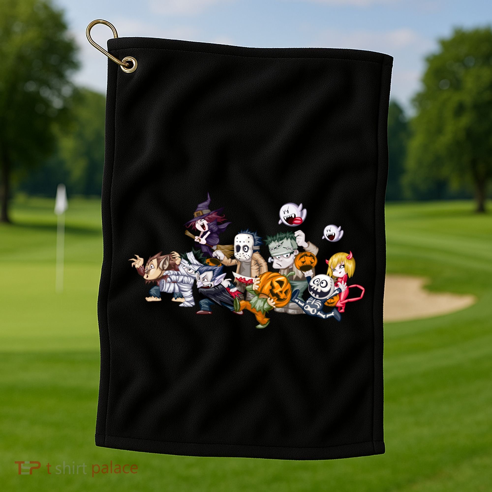 Halloween Team Villains Monster Crew Golf Towel
