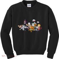 Halloween Team Villains Monster Crew Kids Sweatshirt thumb 0