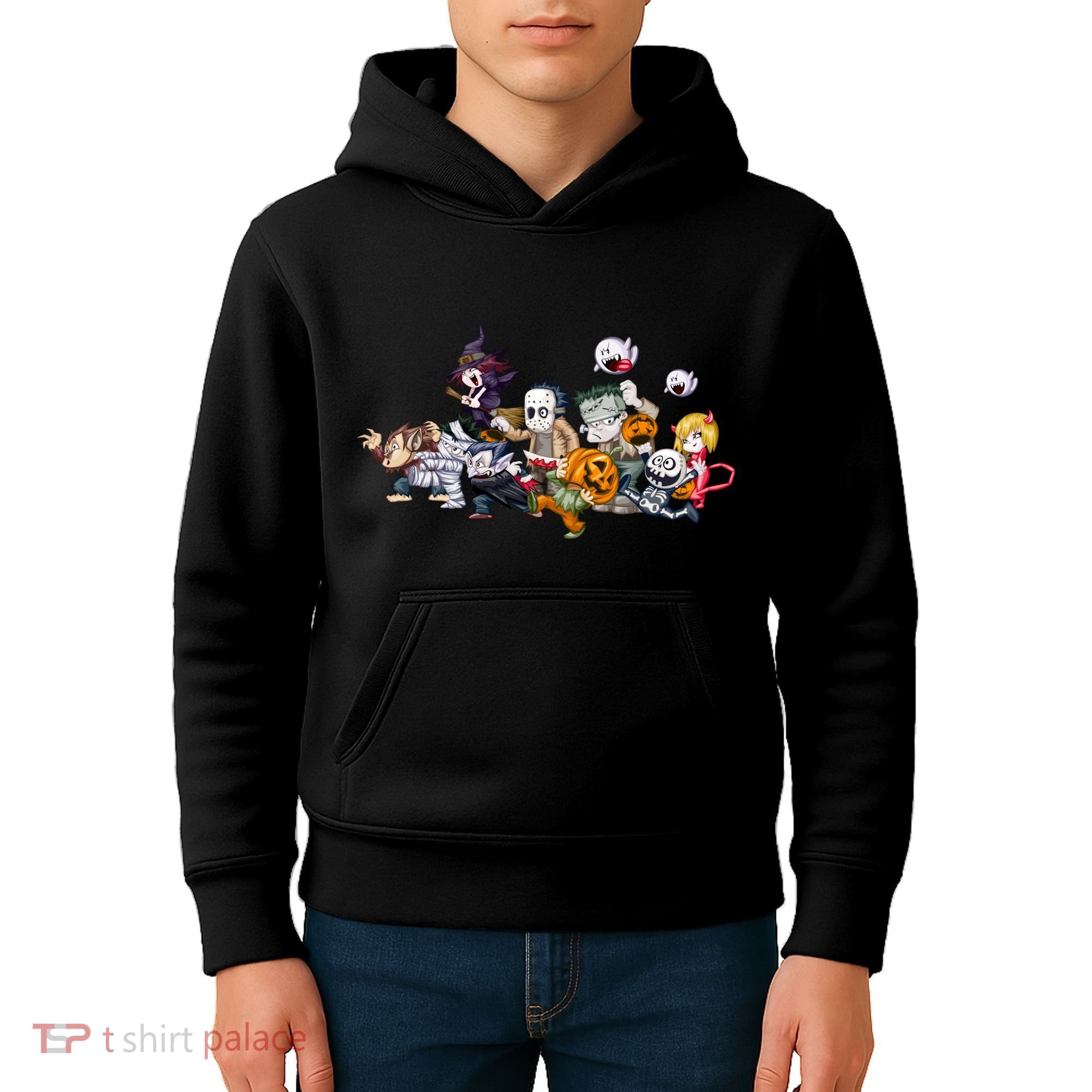 Halloween Team Villains Monster Crew Kids Hoodie
