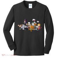 Halloween Team Villains Monster Crew Kids Long Sleeve Shirt thumb 0