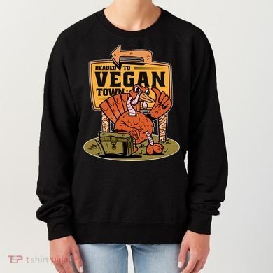Headed To Vegan Town Chicken Women's Sweatshirt