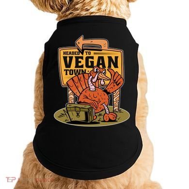 Headed To Vegan Town Chicken Doggie Tank