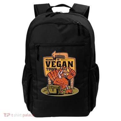 Headed To Vegan Town Chicken Backpack