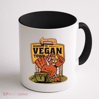Headed To Vegan Town Chicken Coffee Mug thumb 1