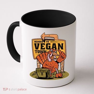 Headed To Vegan Town Chicken Coffee Mug