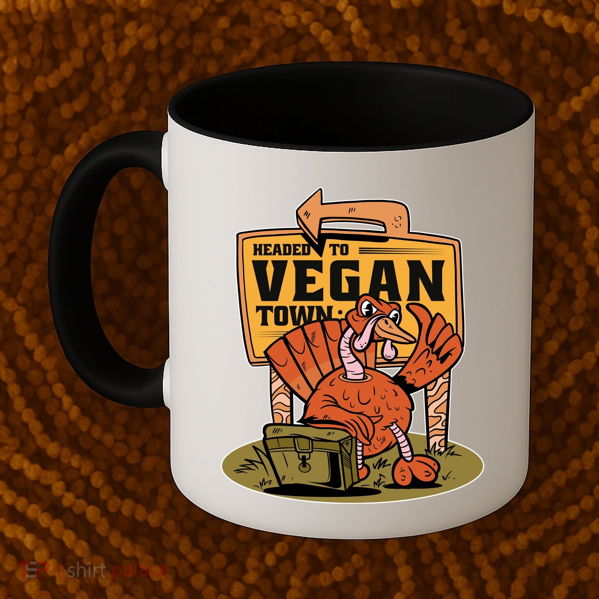 Headed To Vegan Town Chicken Coffee Mug