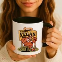 Headed To Vegan Town Chicken Coffee Mug thumb 3