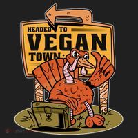 Headed To Vegan Town Chicken Beanie thumb 2