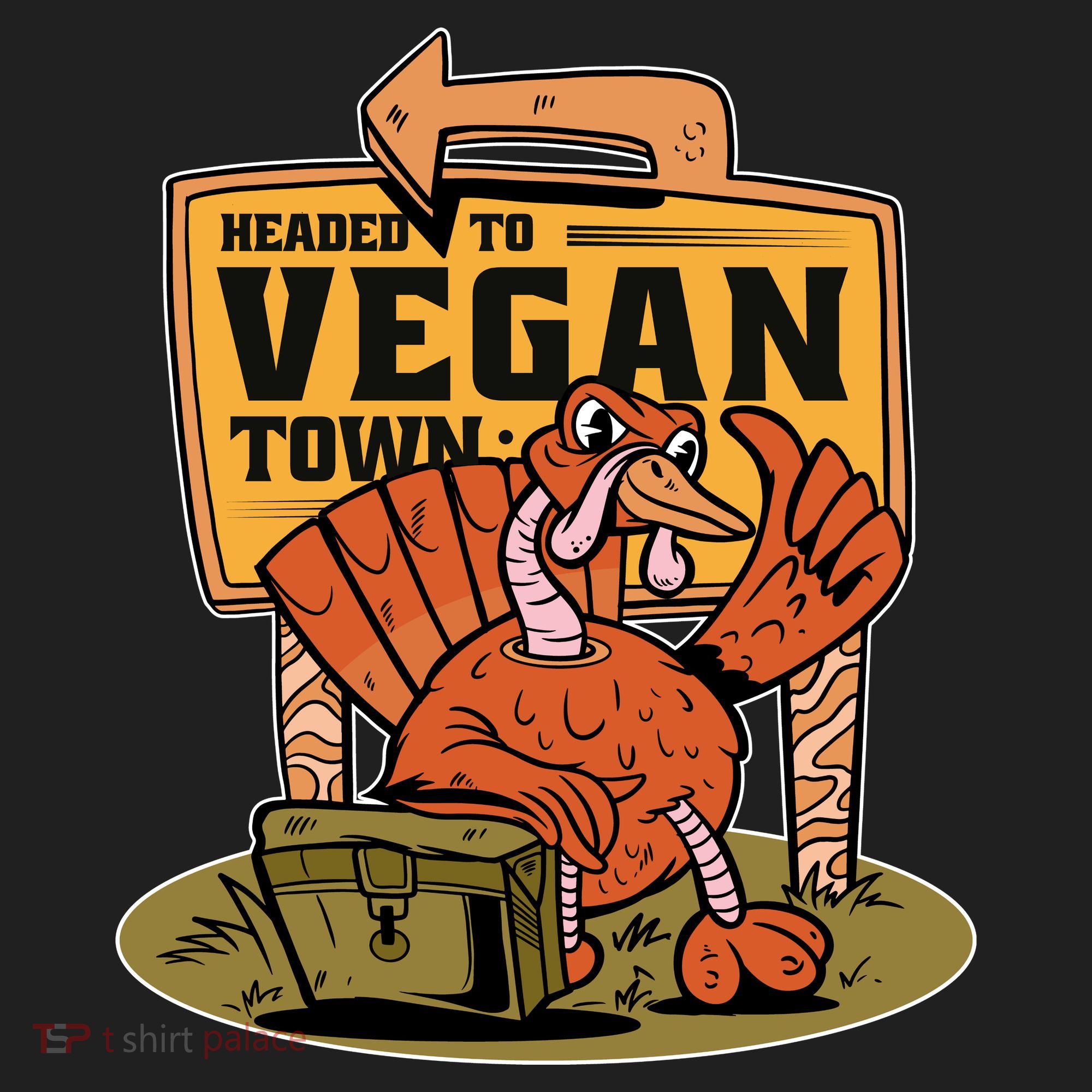 Headed To Vegan Town Chicken Beanie