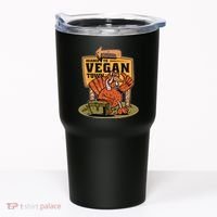 Headed To Vegan Town Chicken Tumbler thumb 0