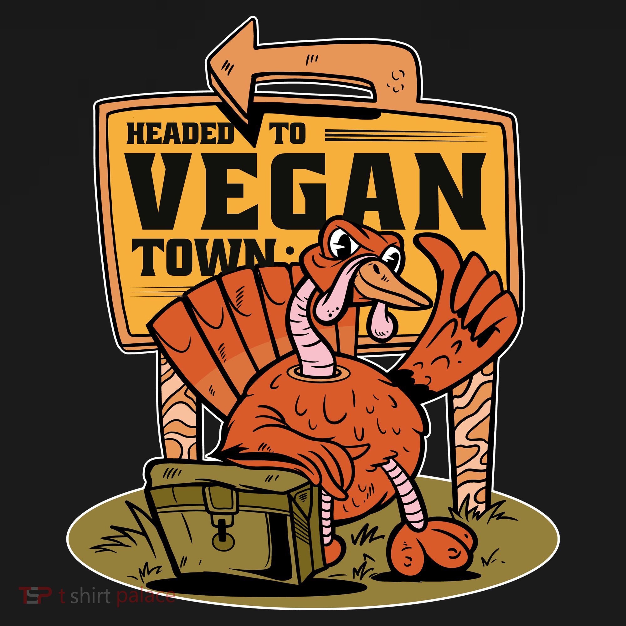 Headed To Vegan Town Chicken Women's Tank Top