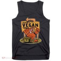 Headed To Vegan Town Chicken Tank Top thumb 0