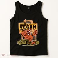 Headed To Vegan Town Chicken Tank Top thumb 2