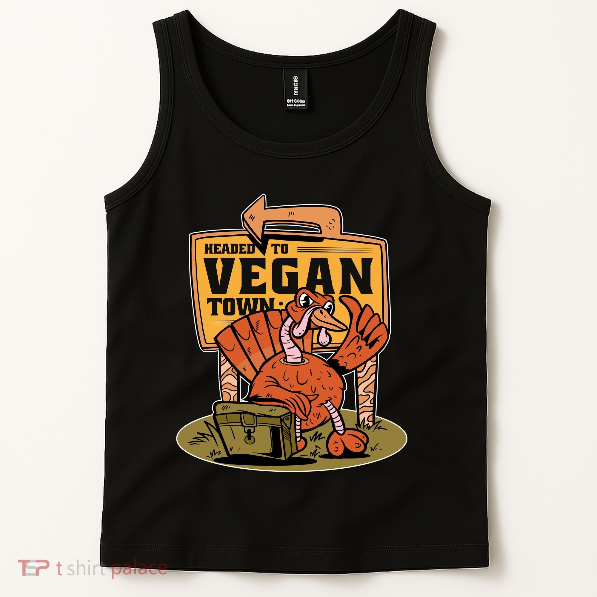 Headed To Vegan Town Chicken Tank Top