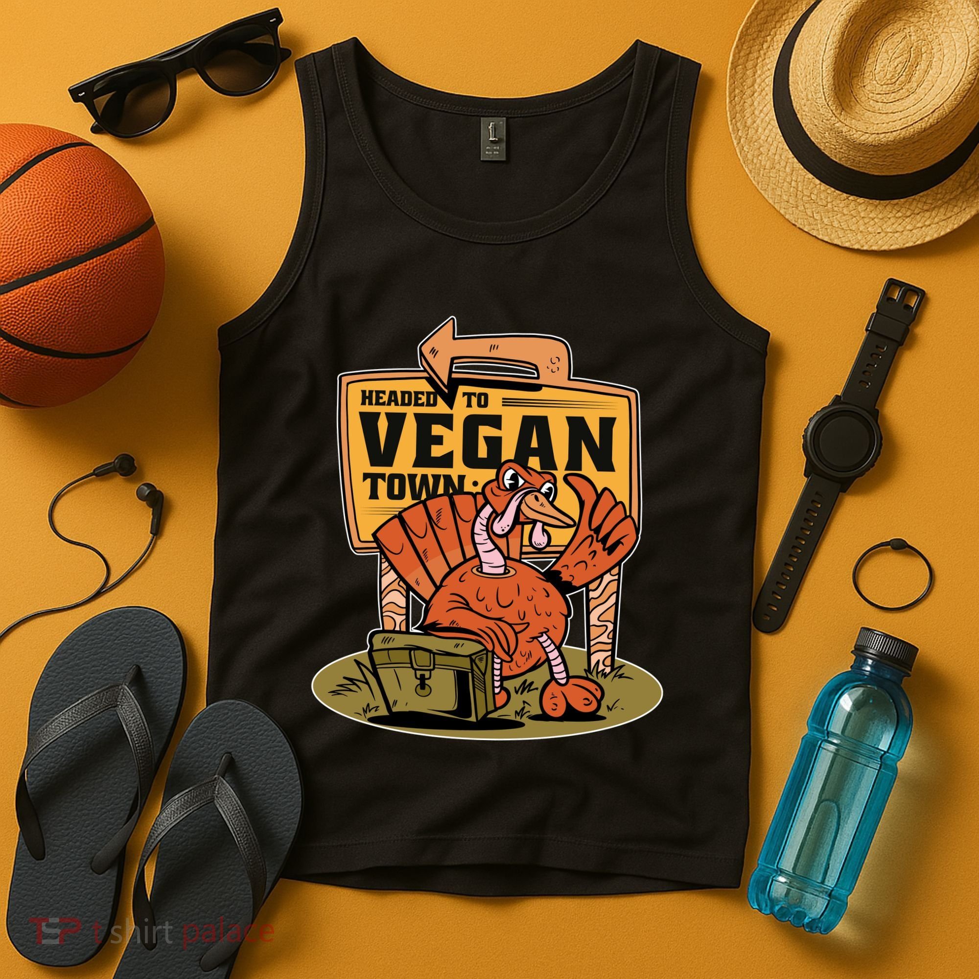 Headed To Vegan Town Chicken Tank Top