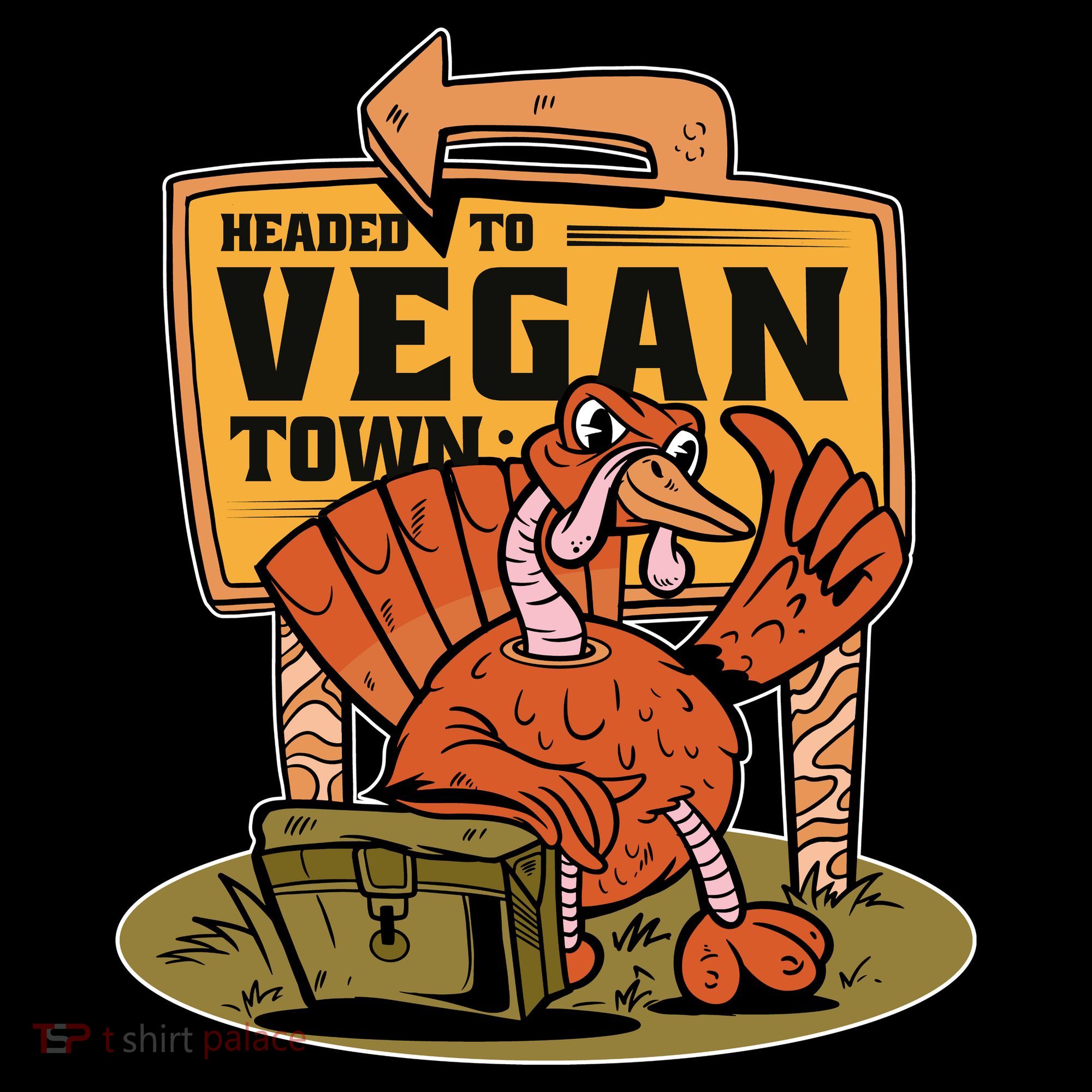 Headed To Vegan Town Chicken Tank Top
