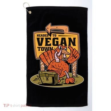 Headed To Vegan Town Chicken Golf Towel