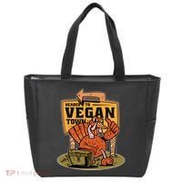 Headed To Vegan Town Chicken Tote Bag thumb 0