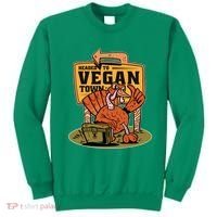 Headed To Vegan Town Chicken Sweatshirt thumb 0