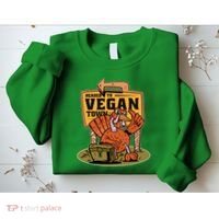 Headed To Vegan Town Chicken Sweatshirt thumb 2