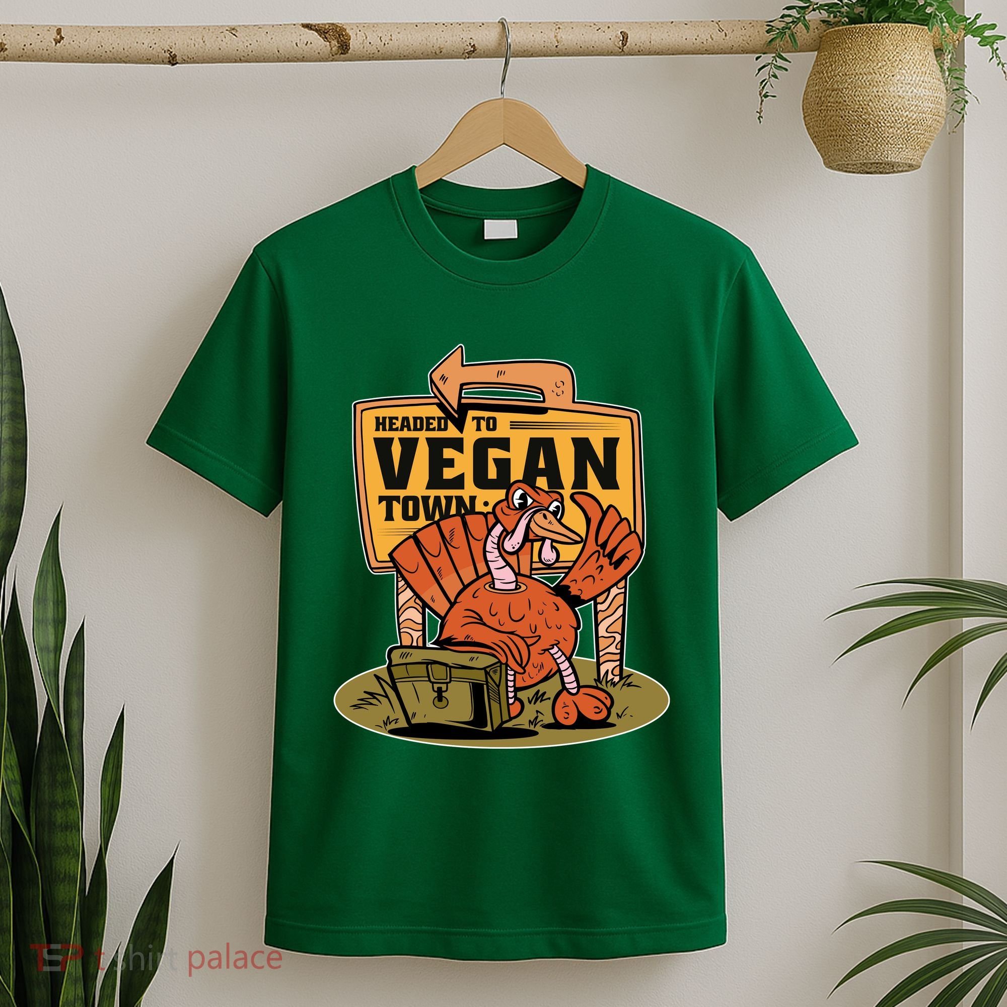 Headed To Vegan Town Chicken T-Shirt