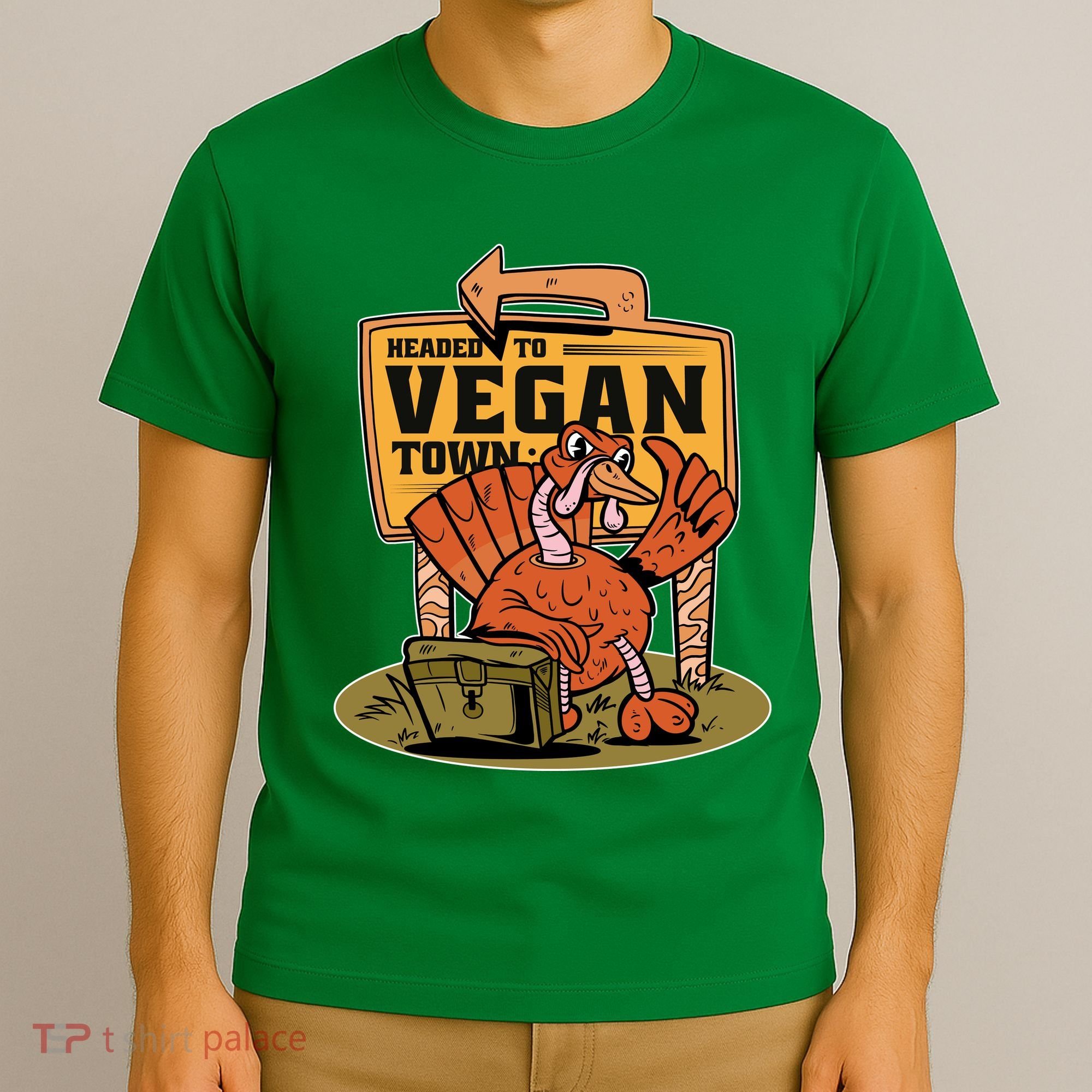 Headed To Vegan Town Chicken T-Shirt
