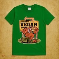 Headed To Vegan Town Chicken T-Shirt thumb 5