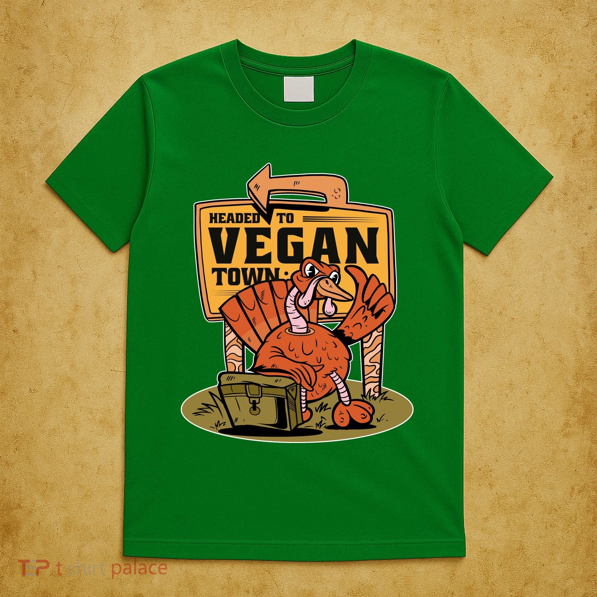 Headed To Vegan Town Chicken T-Shirt