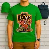 Headed To Vegan Town Chicken T-Shirt thumb 6