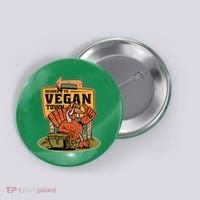 Headed To Vegan Town Chicken Button thumb 0