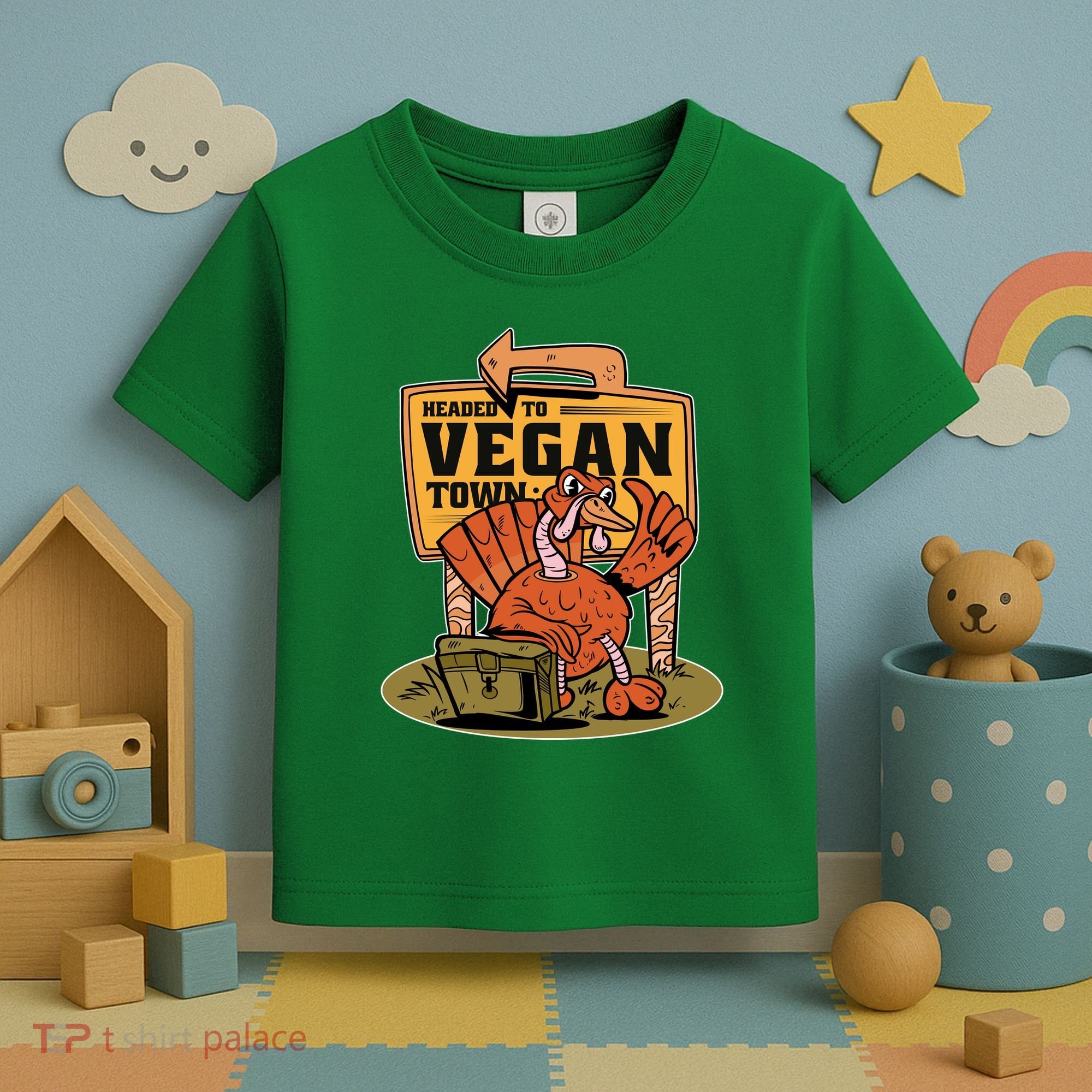Headed To Vegan Town Chicken Toddler T-Shirt
