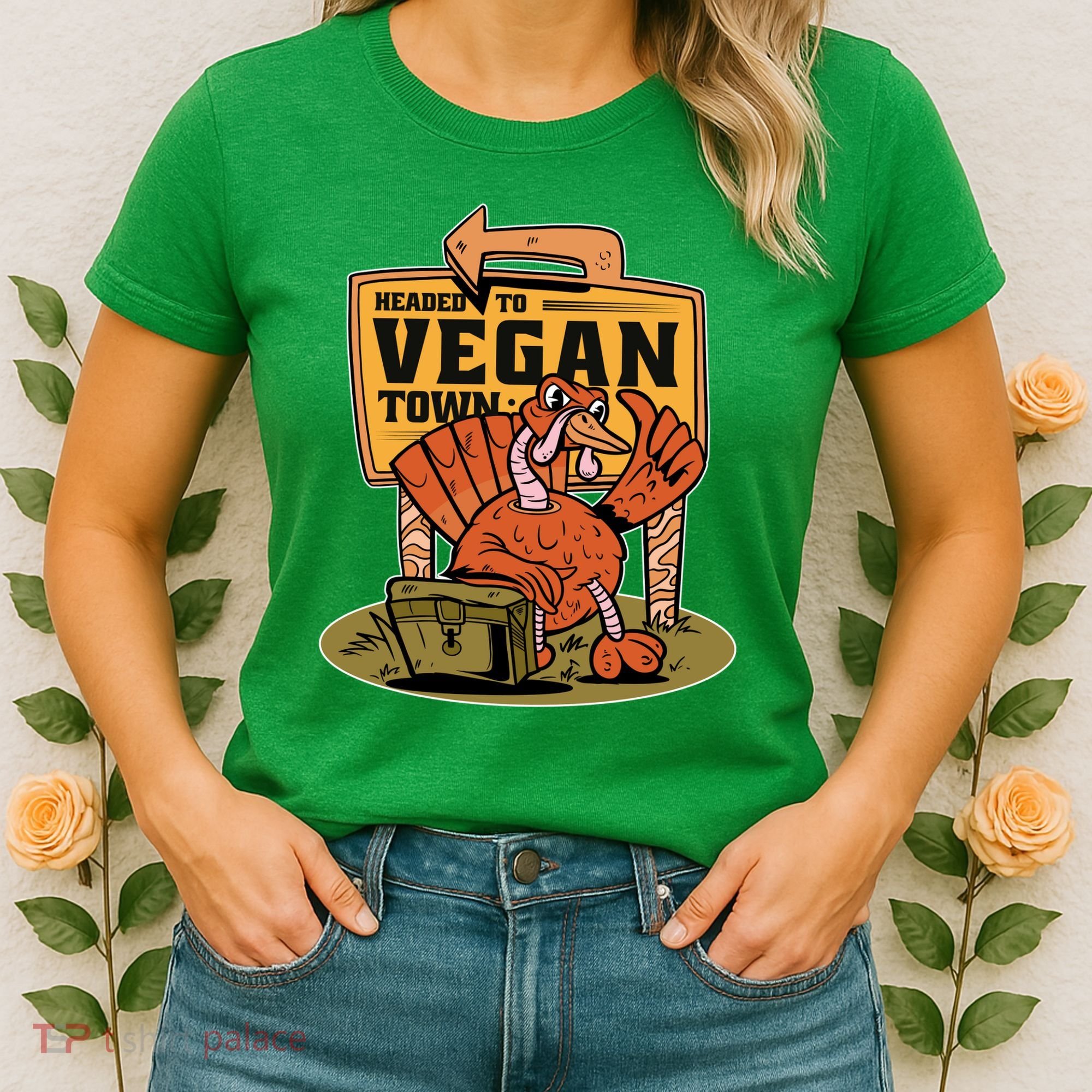 Headed To Vegan Town Chicken Women's T-Shirt