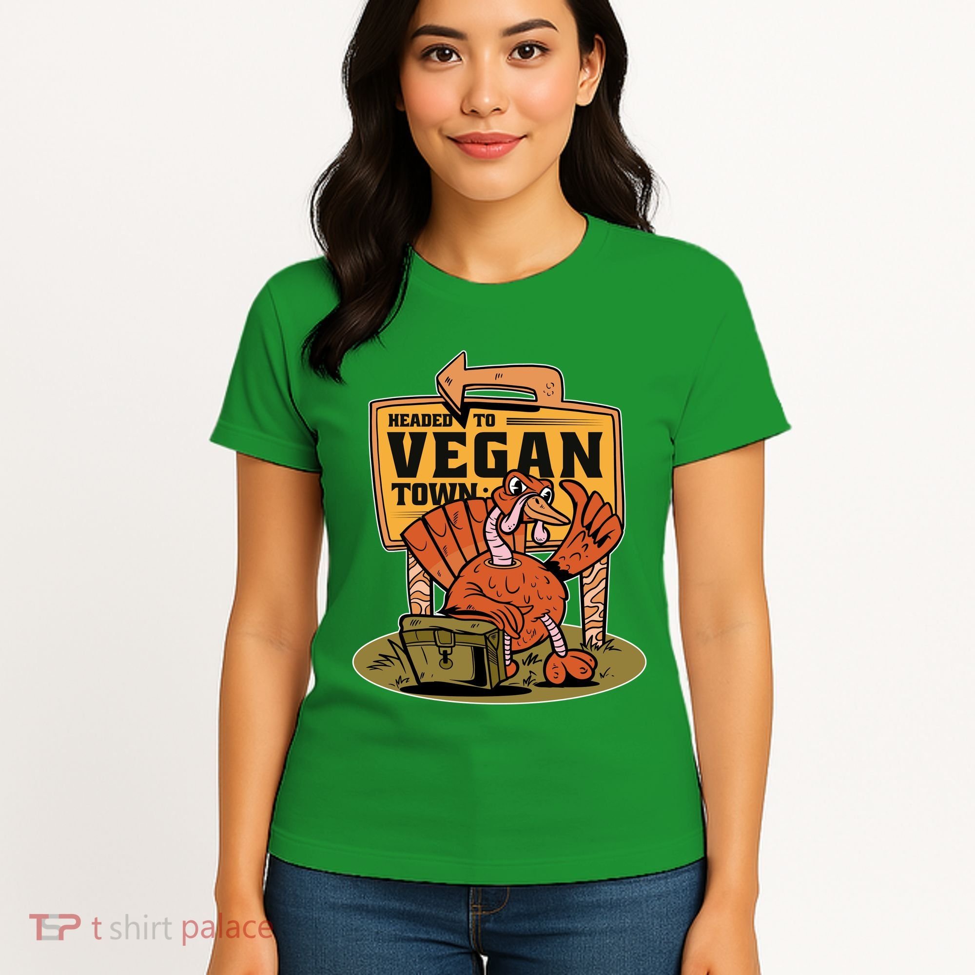 Headed To Vegan Town Chicken Women's T-Shirt