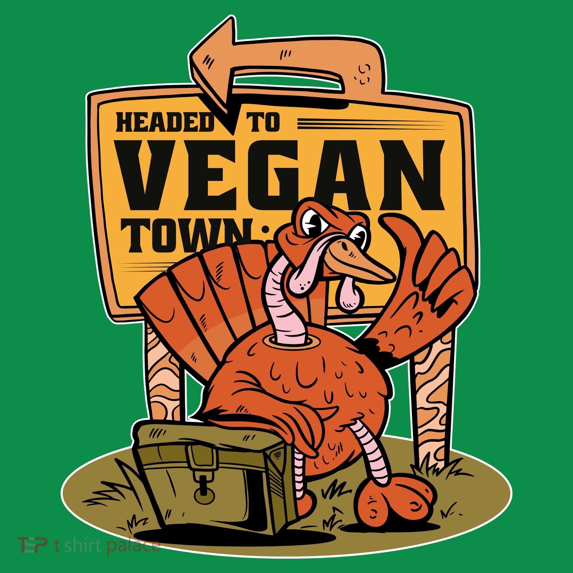 Headed To Vegan Town Chicken Women's T-Shirt