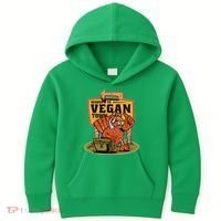 Headed To Vegan Town Chicken Kids Hoodie thumb 0